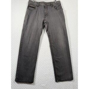 Prana Breathe Mens Born From Experience Gray Stretch Straight‎ Leg Jeans 32x29.5